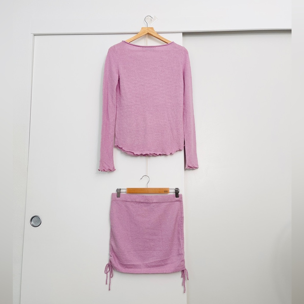 NWOT Free People Cabo Sweater Top With Skirt Matching Set Size Small - Picture 3 of 7
